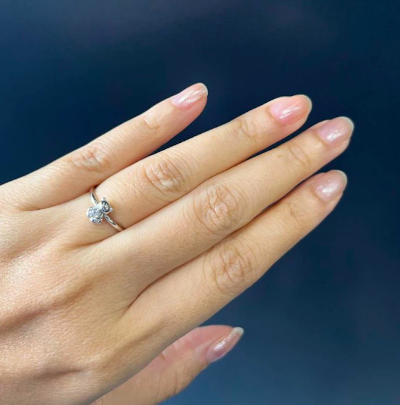 ILY GOLD TEDDY - Single Bear Ring / Cincin 4