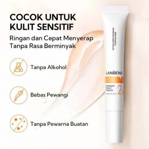 JNR Sosial Indonesia LANBENA Antioxidant Vitamin C Eye Serum