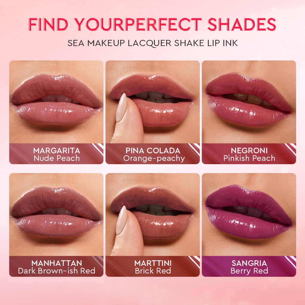 Sea Beauty Indonesia Sea Makeup Lacquer Shake Lip Ink Margarita