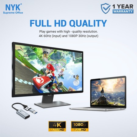 NYK Video Capture 2 in 1 Converter HC-6