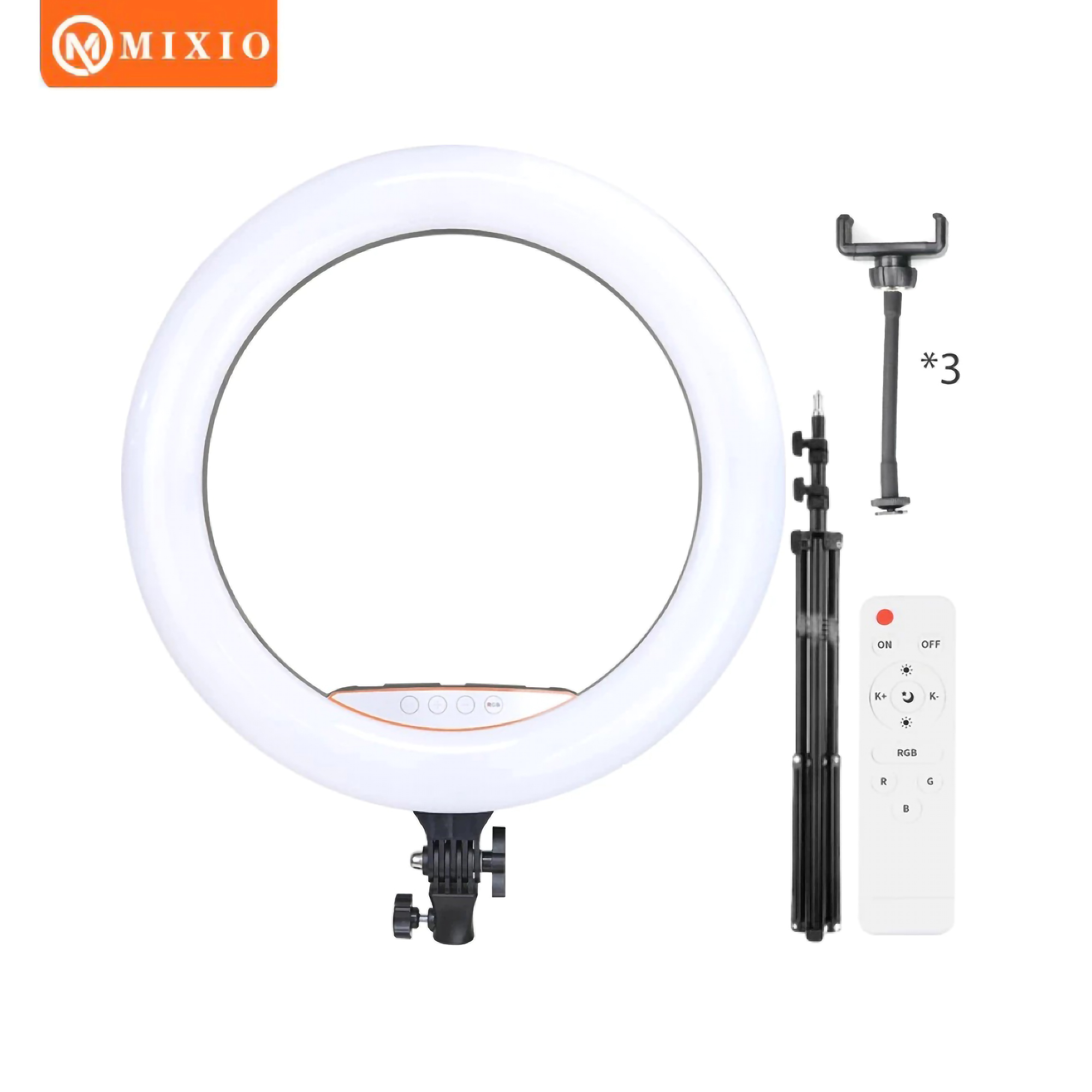  MIXIO Ring Light 45cm + Light Stand Tripod