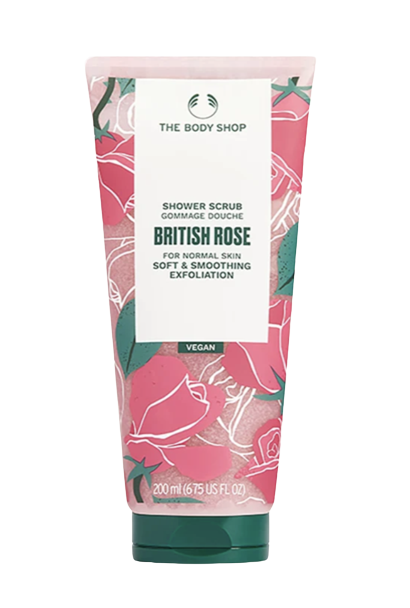 British Rose Shower Scrub 1