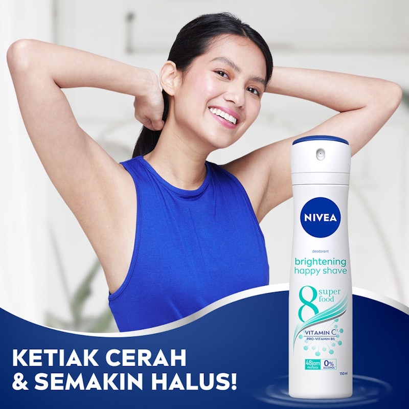Nivea Deodorant Spray Brightening Happy Shave 2