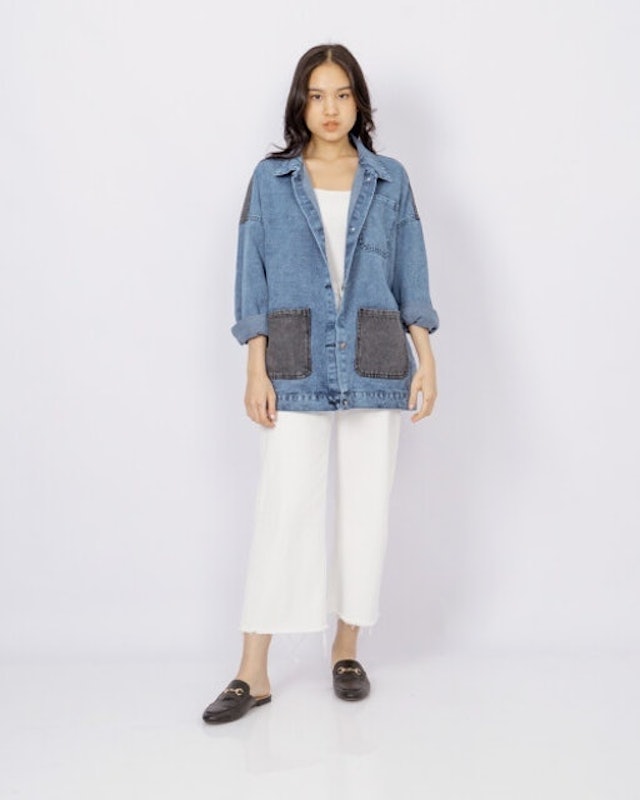 Kayden Oversize Jackets Denim 179501 2