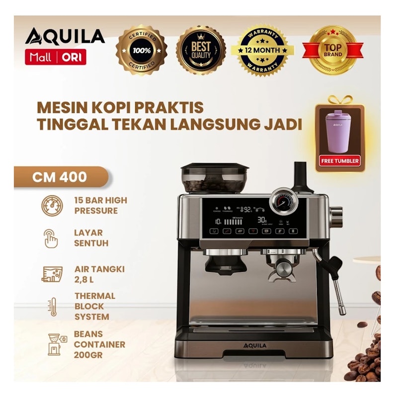 Aquila Double Boiler Espresso Machine 2