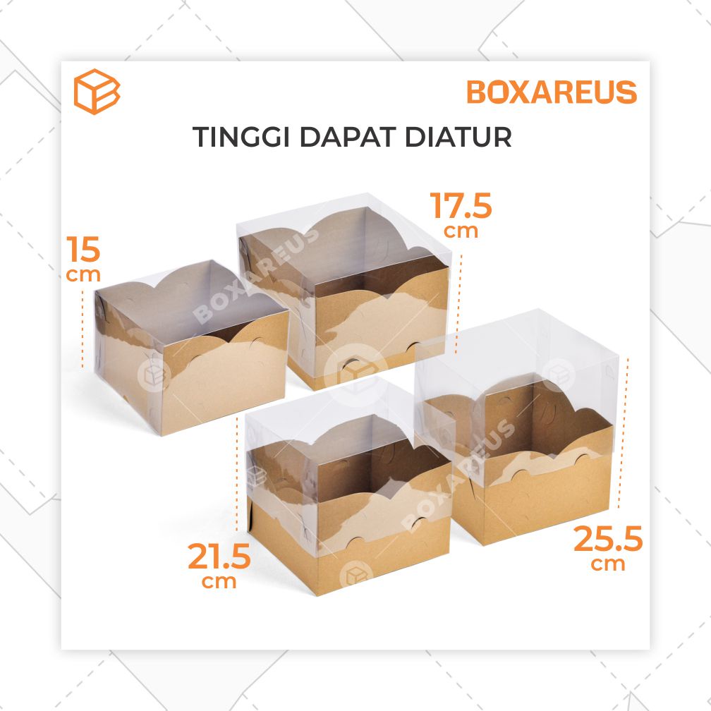 Adjustable Height Cake Box 3