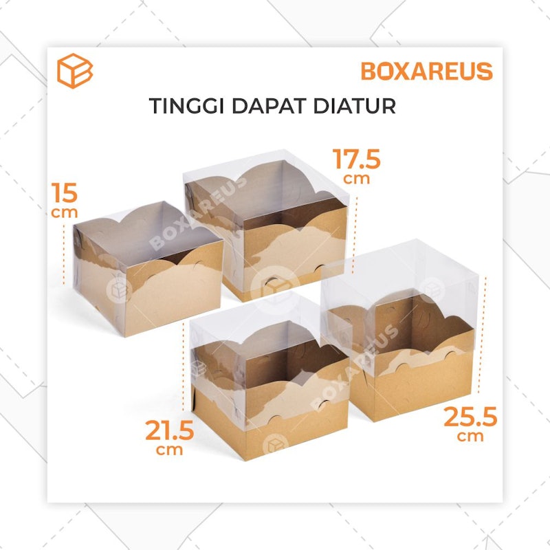 Adjustable Height Cake Box 3