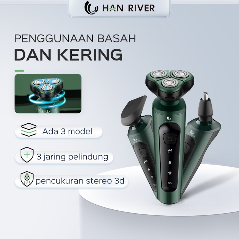 HAN RIVER Alat Cukur 3 in 1 2
