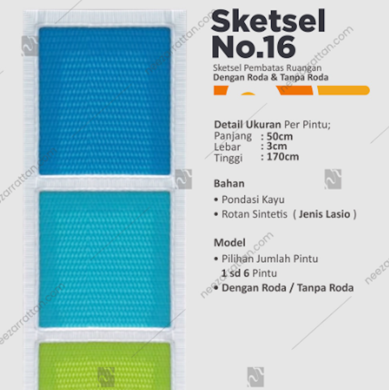 Sketsel Rotan Mahoni Unik