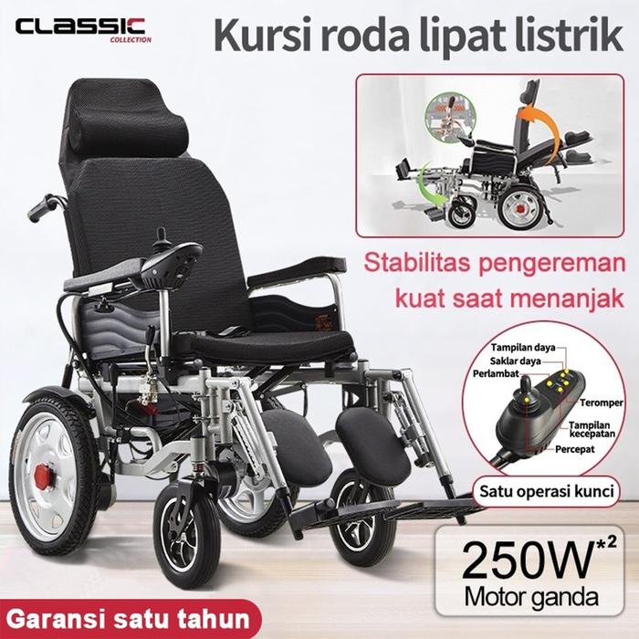  CLASSIC Kursi Roda Lipat Listrik