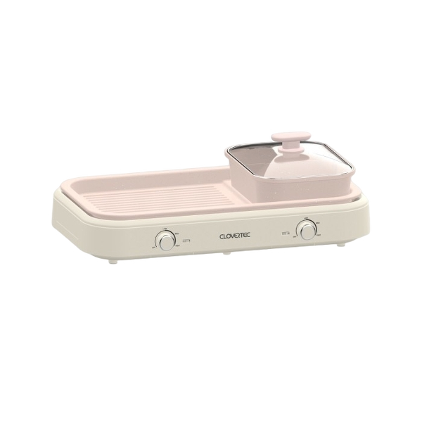 Clovertec Multicooker Grill Hotpot Fry 3 in 1  ｜ CHG-5624CM