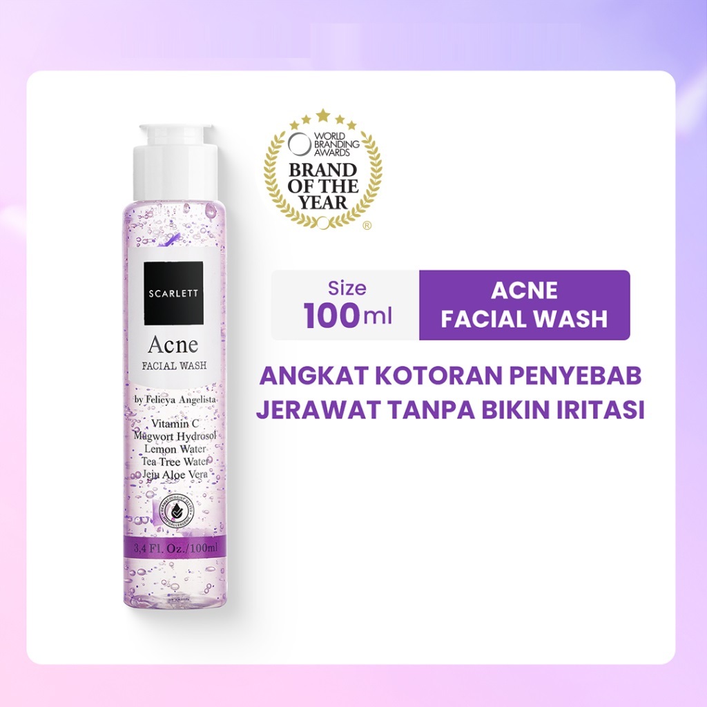Opto Lingkar Sejahtera Scarlett Whitening Acne Facial Wash