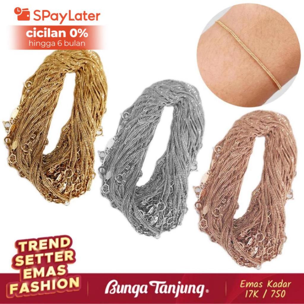 Gelang Jedar Sisik Naga Rose Gold 17K