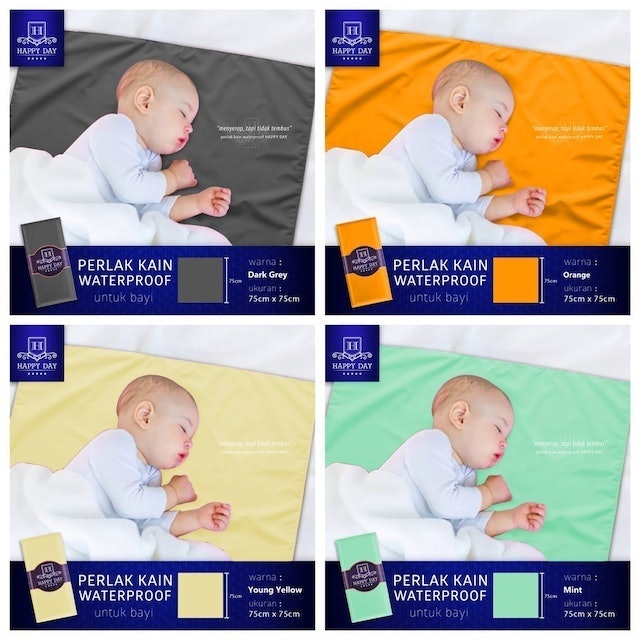 HAPPY DAY Perlak Kain Waterproof