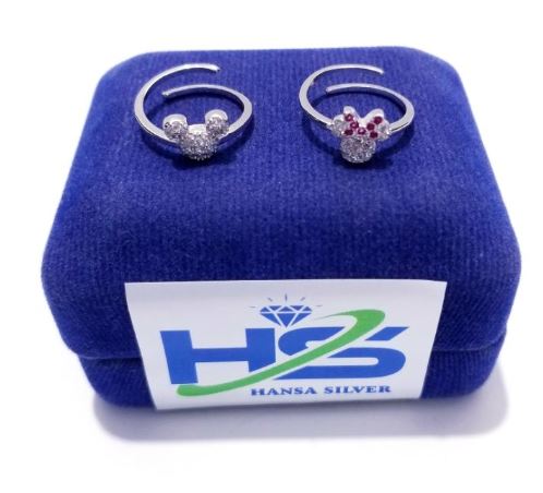 Cincin Perak Anak Bayi Mickey Mouse