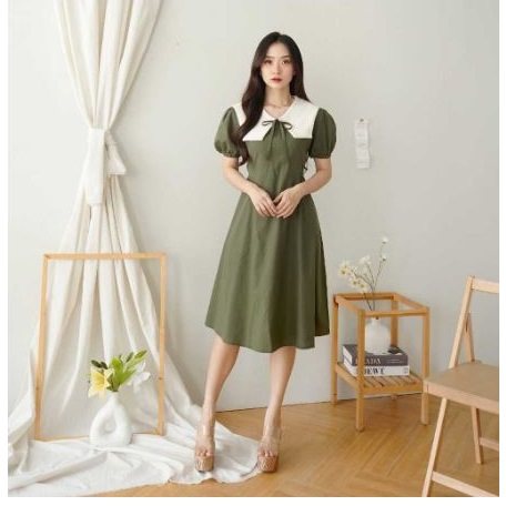 Aenor Cloth Norine A Line Dress Midi