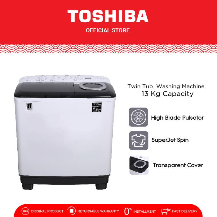 Toshiba Toshiba Mesin Cuci Twin Tub E06 Series VH-J140MN