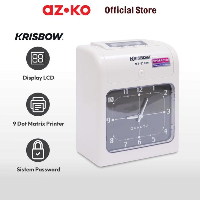 Aspirasi Hidup Indonesia AZKO Krisbow Mesin Absensi Elektronik  TR-6100
