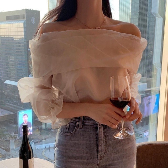 Organza Top Korean Blouse