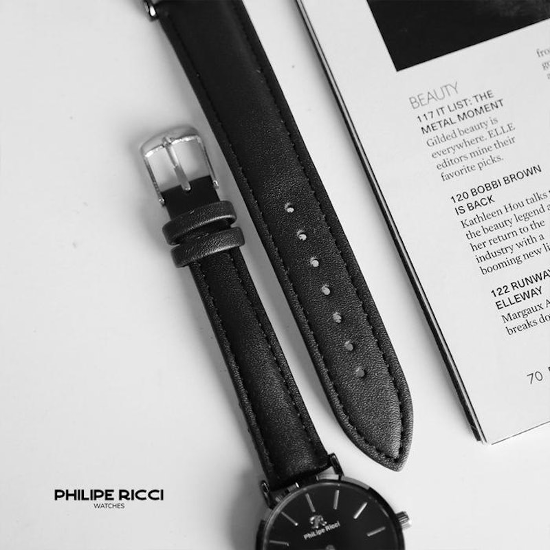 PhiLipe Ricci Jam Tangan Couple Kulit Analog Couple 2
