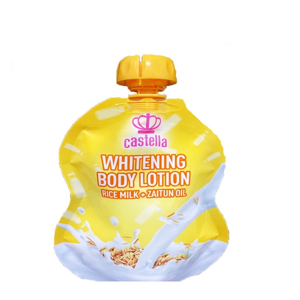 Castella Whitening Body Lotion Rice Milk & Zaitun Oil 