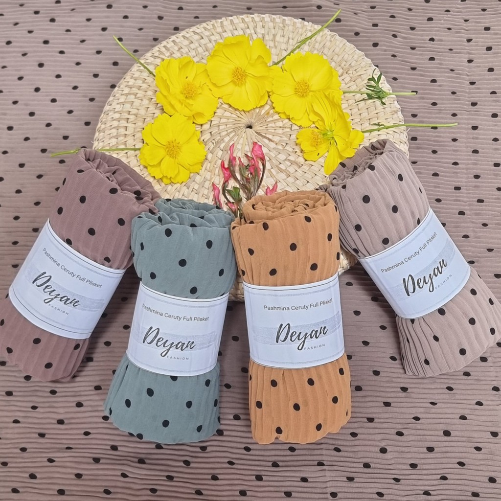 Pashmina Polka Full Plisket Ceruty