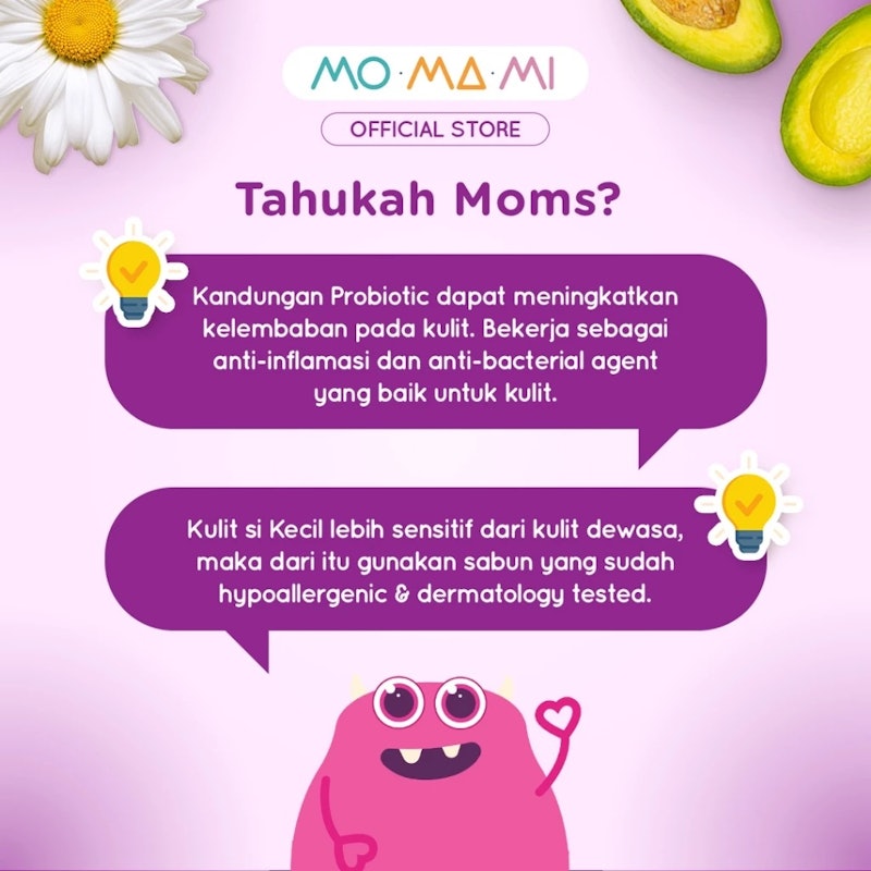 Momami Kids Gentle Body Wash Raspberry Vanilla 5