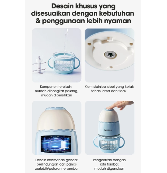 Wook Global Technology SAMONO Food Chopper MPASI SW-MC200S