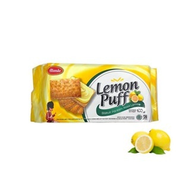 Monde Mahkota Biskuit Monde Lemon Puff  100 gram 