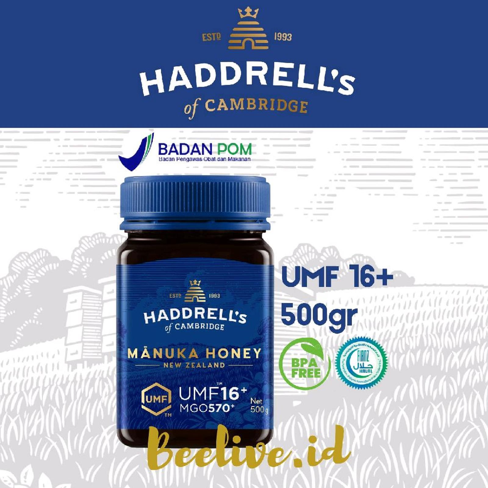 Prolife Foods Haddrell's of Cambridge UMF™ 16+ Mānuka Honey
