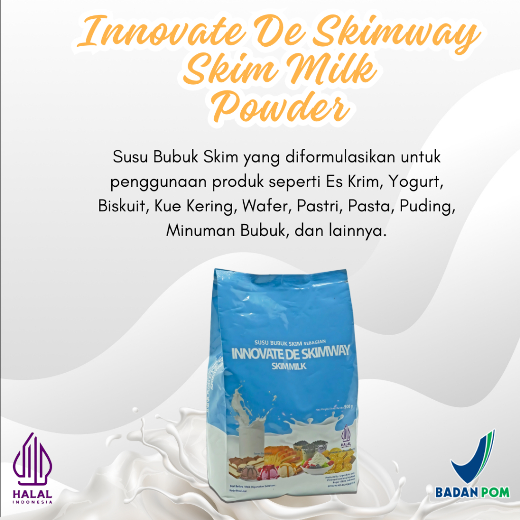 Innovate De Skimway Susu Bubuk Skim Sebagian 500 gram