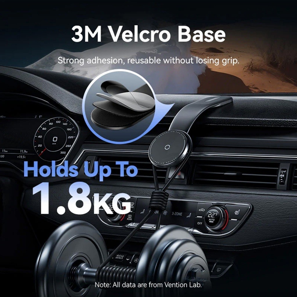 Vention 15W Wireless Car Mount Charger 3