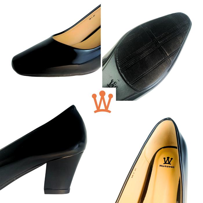Workswell Sepatu Kerja Wanita Medium Heels 5cm 4