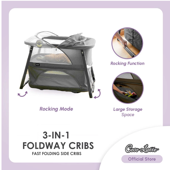 Cocolatte CocoLatte 3-in-1 Foldway Cribs 