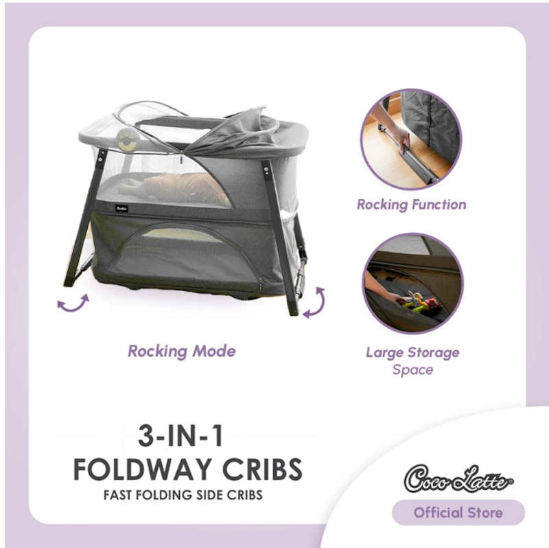 CocoLatte 3-in-1 Foldway Cribs 3