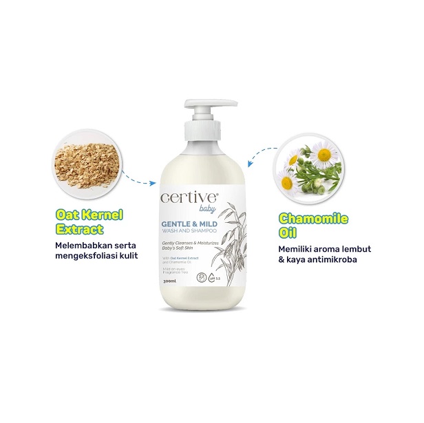 Certive Biosains Indonesia Certive Baby Gentle & Mild Wash and Shampoo