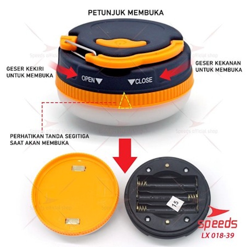 SPEEDS Lampu Emergency LED Multifungsi Outdoor 5