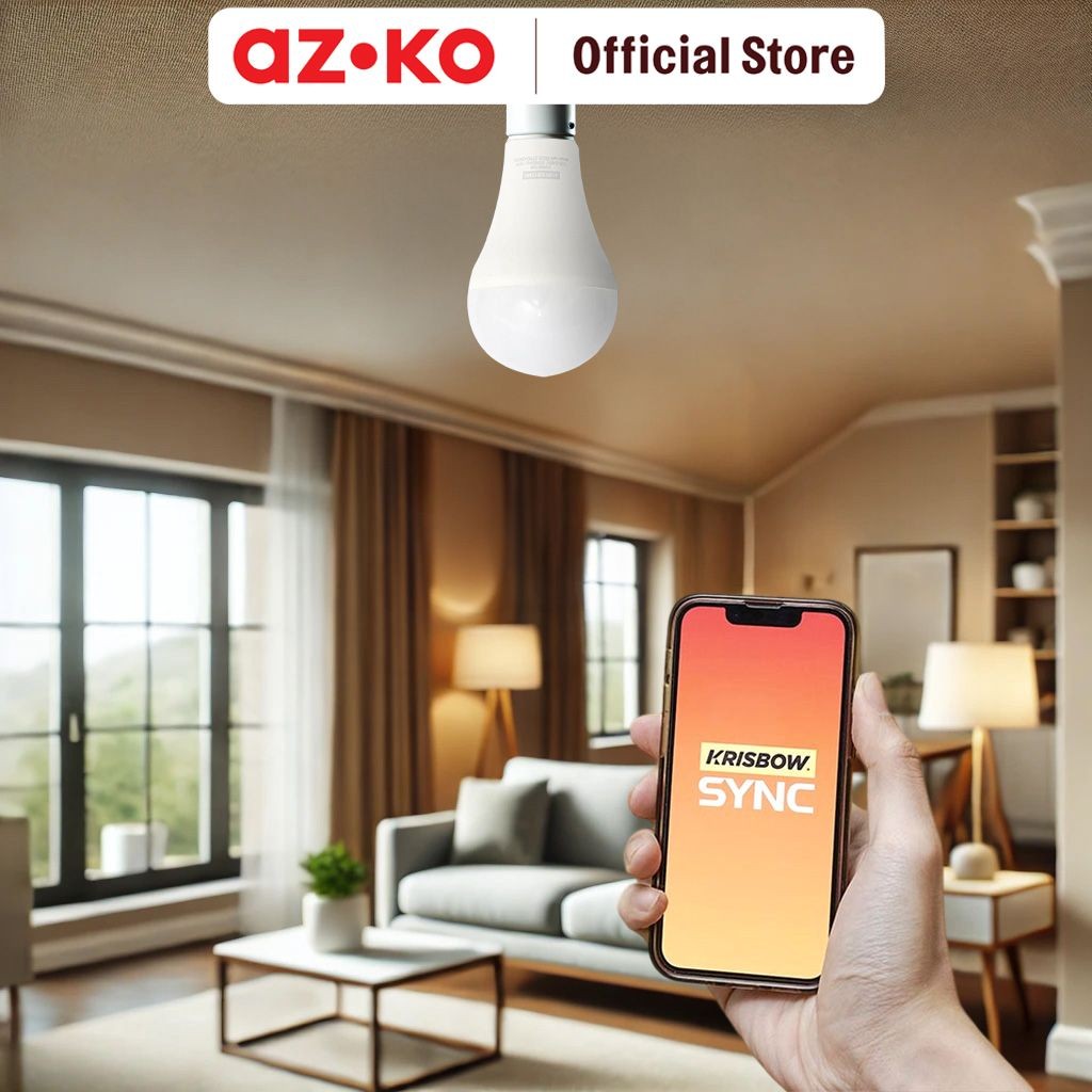 Krisbow Indonesia Krisbow® Sync Smart Bohlam LED 14W RGBCW