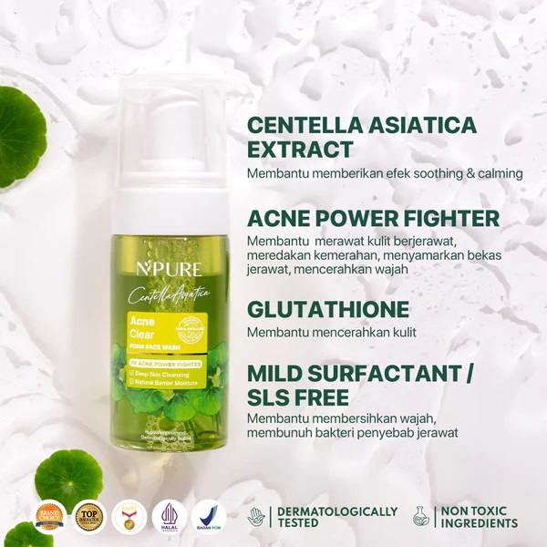 Penta Natural Kosmetindo N'PURE Centella Asiatica Face Wash