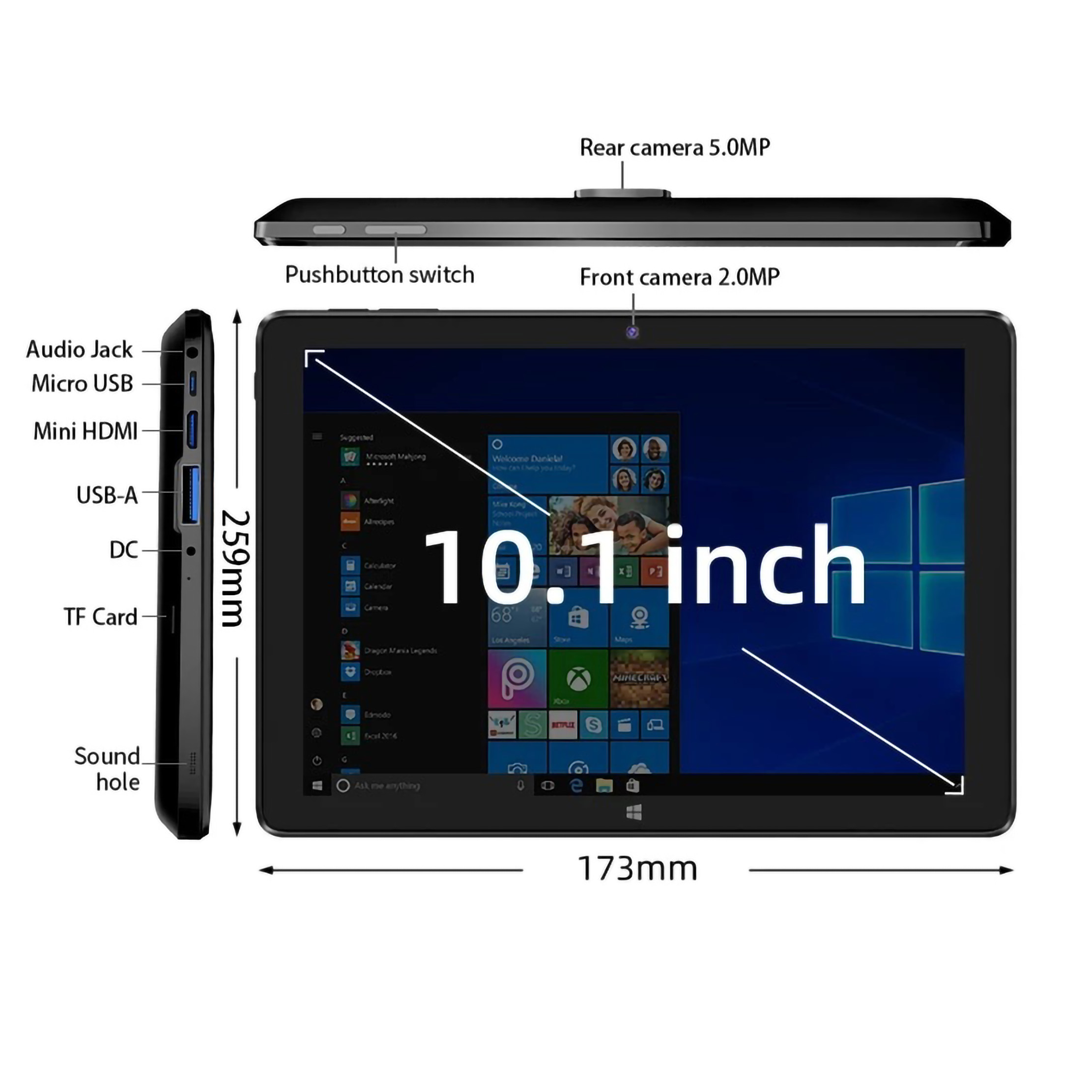Nextfun 10.1" Laptop Touch Screen