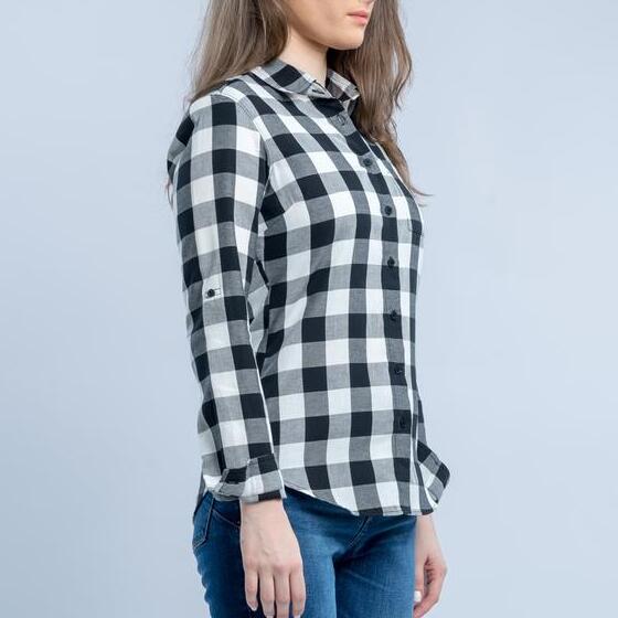 Dunia Baru Garmindo C2 Outfitters Jiesou Black Kemeja Classic Wanita