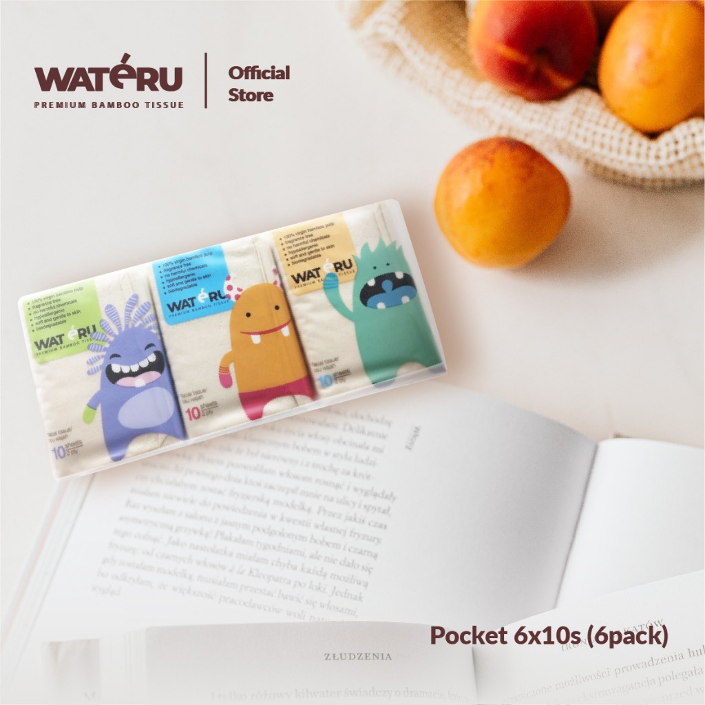 Wateru  Premium Bamboo Tissue Pocket