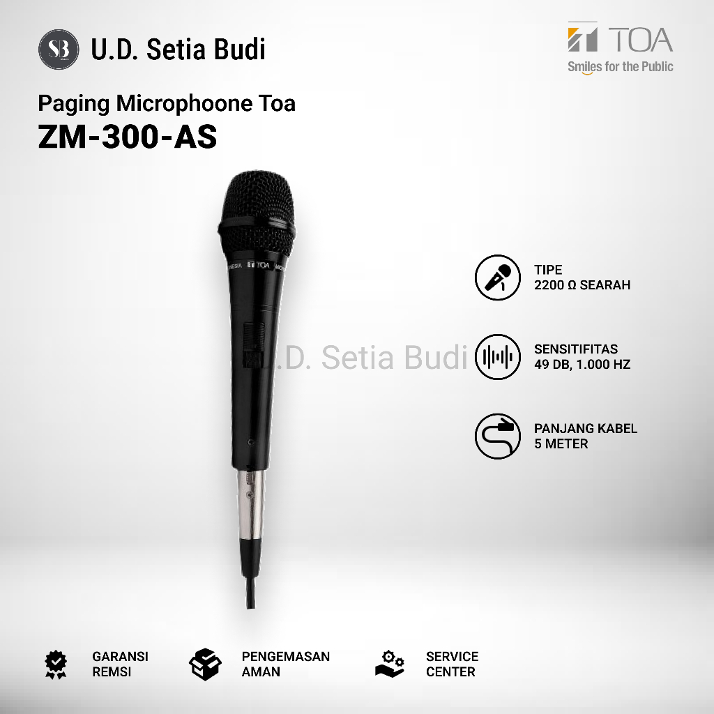 TOA GALVA Prima Karya TOA Microphone Condensor  ZM-300-AS
