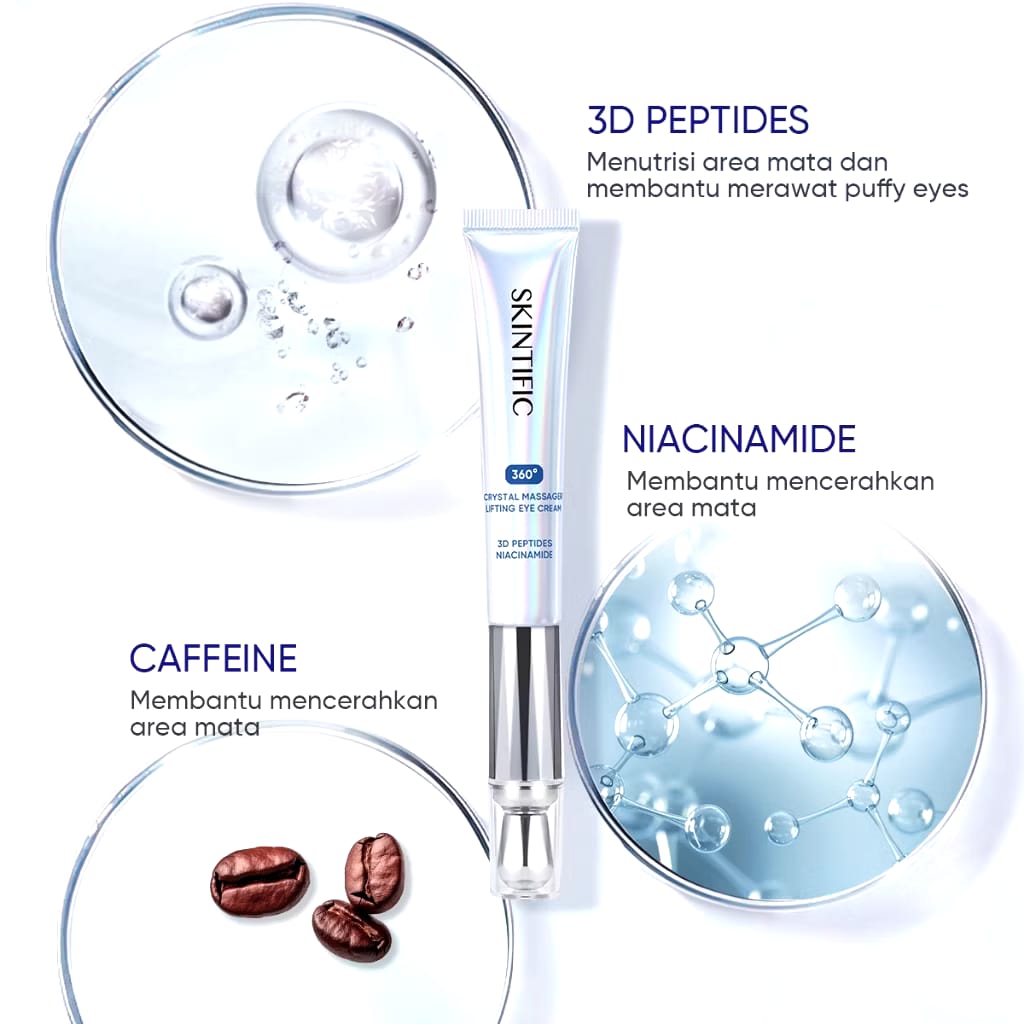 SKINTIFIC Cosmetics SKINTIFIC 360° Crystal Massager Lifting Eye Cream