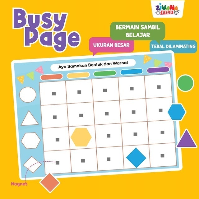 Zivana Kids  Busy Page Montessori Board Game
