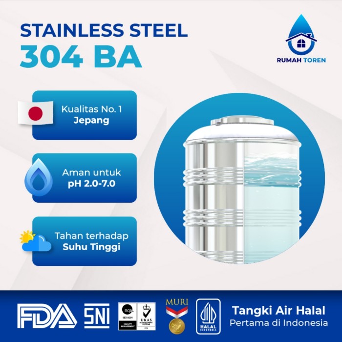 Tedmond Group Grand Tangki Air Stainless  TSV1500 