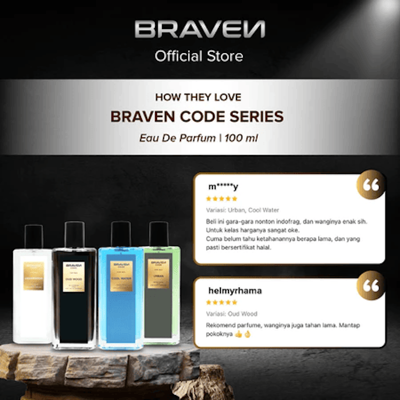 Braven Code Eau De Parfum Oud Wood 4