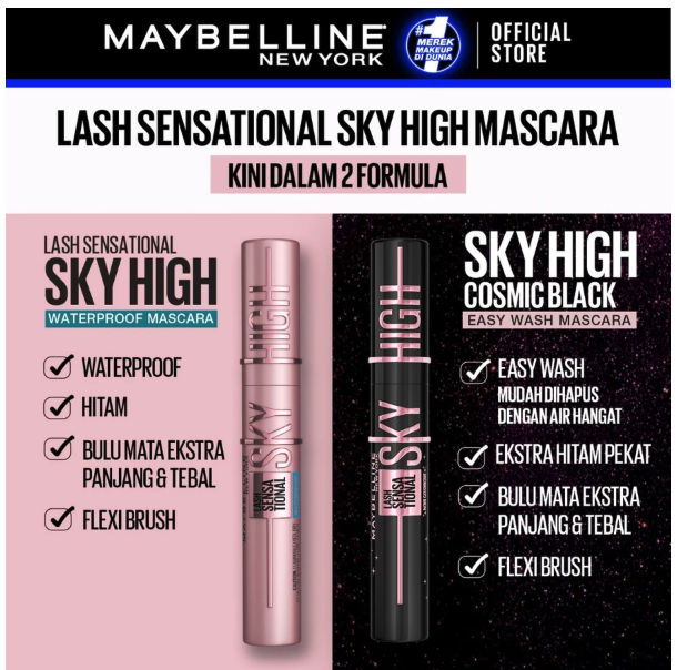 L’Oréal Maybelline New York Lash Sensational Sky High Mascara Cosmic Black