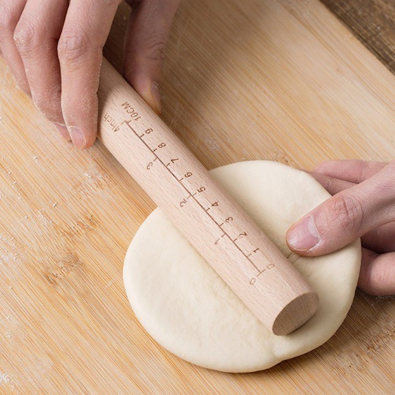 Rolling Pin Kayu dengan Penggaris 3