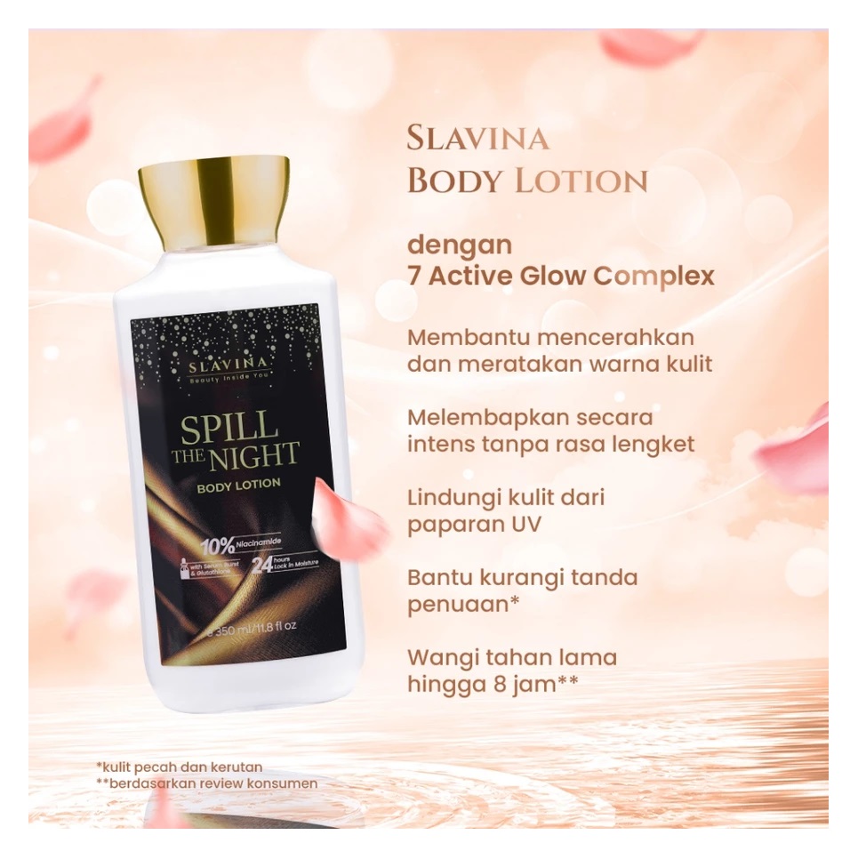 RANS Kosmetika Indonesia SLAVINA Spill The Night Body Lotion